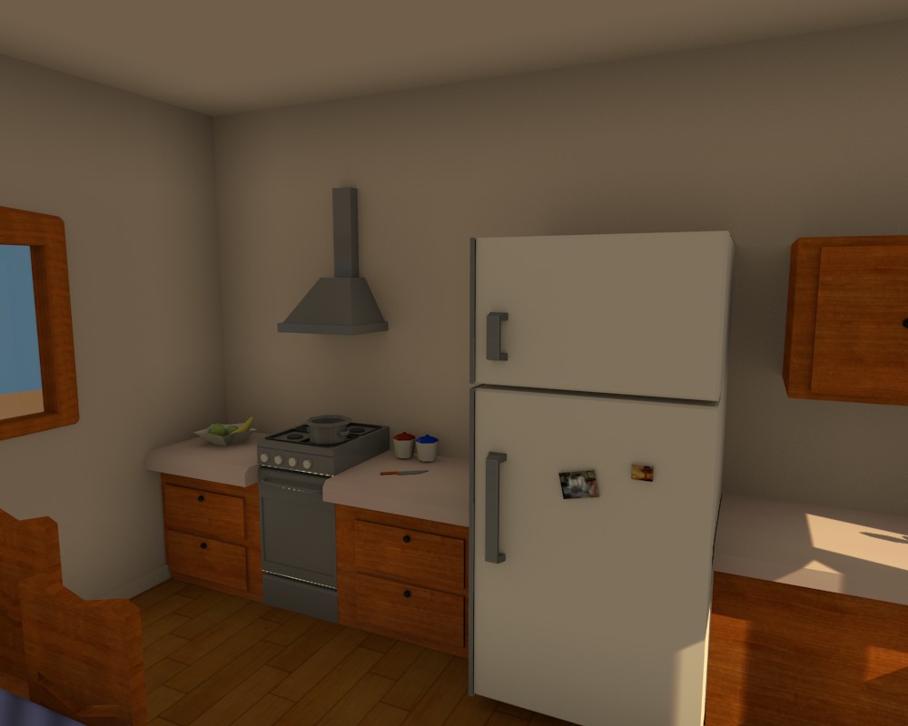Kitchen - low poly preview image 2